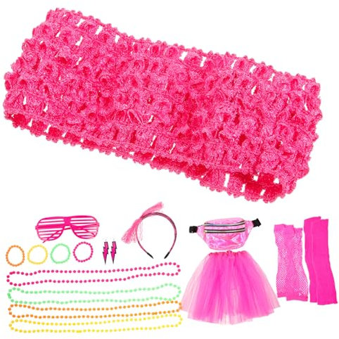 LIFKOME Damen Jahre Kostümzubehör Retro Disco Party Accessoires Vintage Halskette Schmuck Für Damen Jahre Partys