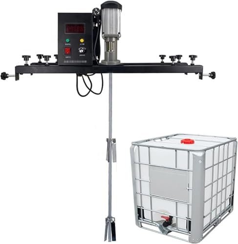 Miscelatore elettrico for serbatoio da 980 W, agitatore for vernice commerciale da 1 tonnellata con gancio di supporto, attrezzatura for miscelare vernice, for agitatore dissolutore di inchiostro