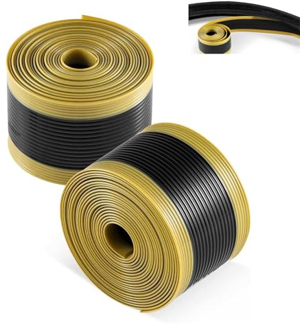 GIONAR Fodera per pneumatici per bici, protezione anti-foratura compatibile con 30,5 cm, 40,6 cm, 45,7 cm, 50,8 cm, 61 cm, 66 cm, 69,8 cm, 73,7 cm, 2 pezzi (giallo + nero)