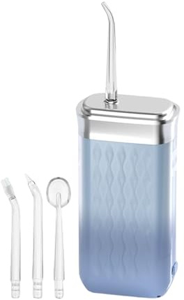Acunny Munddusche für Reisen, Zahnreinigungswerkzeuge | Tank 200 ml, leise, wasserdicht, verstellbar, mit 4 Düsen für die Zahnreinigung, Erwachsene und Jugendliche