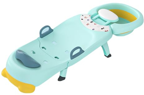 Kids Shampoo Chair, liten barnsalong sits, hopfällbara hårtvätt stolar, anti- bekväm design, justerbart ryggstöd stöd, barnhårtvätt verktyg för eller salonger 14,76 x 45,66 x 9,84 tum