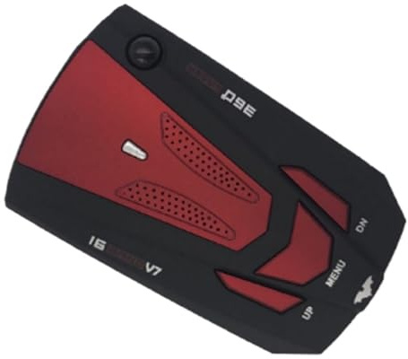 Rilevatore Radar For Auto 16 Band 360 Di Allarme Automatico Di Velocità Rilevatore Laser Anti Fotocamera GPS Con Avviso Vocale(Red)