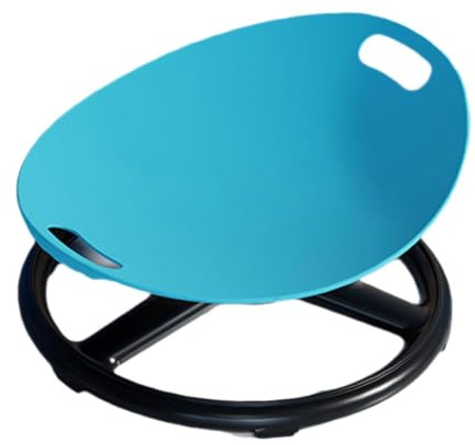 rockible Chaise pivotante pour enfants, antidérapante, supportant le poids, pratique et stable, avec siège pivotant et jouet sensoriel pour enfants (garçons, Bleu