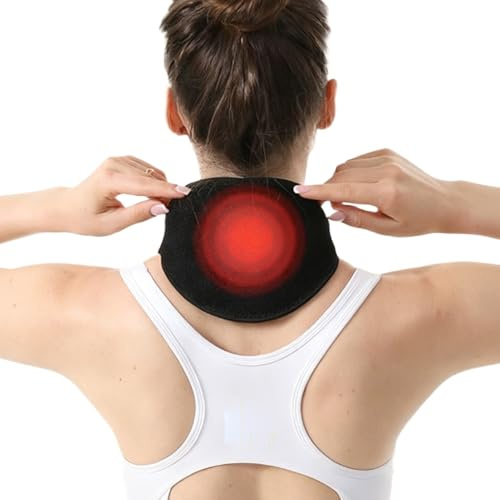 Nackenwärmer - tragbarer Thermoschal & Halswärmer mit 3 Temperaturstufen | Elektrische Wärme & Massagetherapie für Frauen, Männer, Jugendliche, Senioren | Schmerzlinderung & R