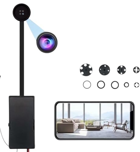 Il Detective Mini Telecamera WiFi di Sorveglianza con Sensore di Movimento, con Batteria, Controllo da Smartphone, Obiettivo 3mm
