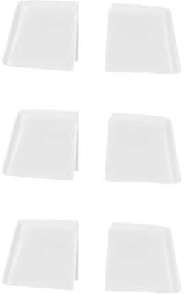 NIYANGLE 6pcs White Dimmer Switch Knobs Replacement, Small Split Slider Light Dimmer Control Knobs for Fan and Ceiling Light, Suitable for Home and Office Use