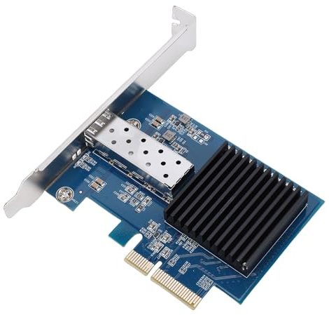 Generic Scheda NIC PCIe X4 da 10 Gbps per Server Scheda di Rete in Fibra Ottica a Lunga Distanza con Porta SFP Singola per Reti Ad Alte Prestazioni