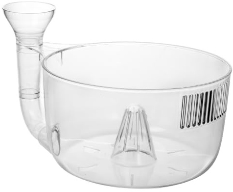 AwnsIMfreien självsnurrande bär tvättskål, plastbär sil – snigelformad fruktrengöring och dräneringskorg, transparent, tvättskål