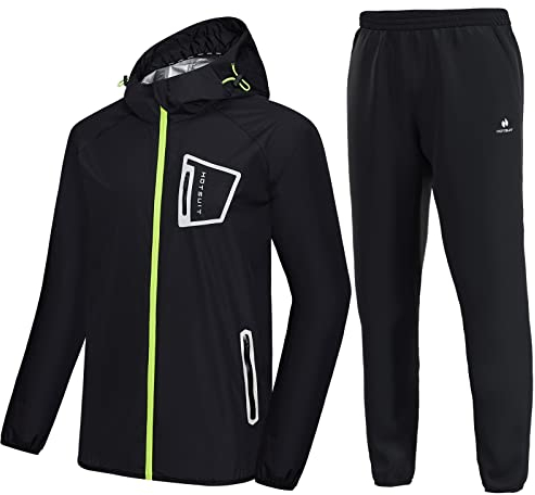 HOTSUIT Sauna Suit Men Anti Rip Boxing Sweat Suits Exercise Workout Jacket Pants