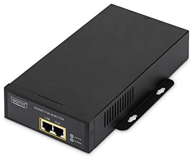 DIGITUS Gigabit PoE++ Injektor 802.3bt Stromversorgung 4/5+ 7/8 and 3/6+ 1/2 1 Gbps Power over Ethernet