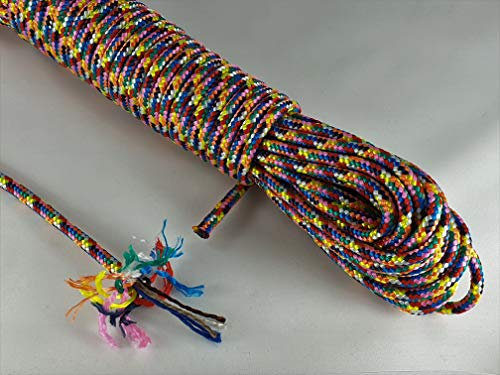 ANBP Buntes Polypropylenseil 6mm / 100m (0,35€/m) Pink Regenbogenfarben