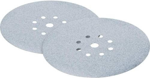 FESTOOL StickFix Schleifscheibe Granat 225 mm Korn 80 Inhalt 25 Stück | StickFix Klettsystem, 128 Bohrungen, Körnung P80, Art.-Nr. 205655 – für Planex Langhalsschleifer