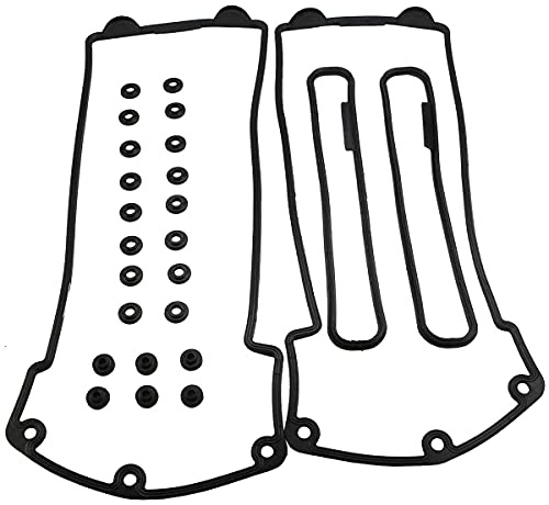 AUCERAMIC Juego de juntas de tapa de válvula de motor para BMW 540i 740i 740iL X5 Z8 Land Rover Range Rover M62 VS50791R VS50790R VS50507SR VS50507SL 11120034104 11120034105