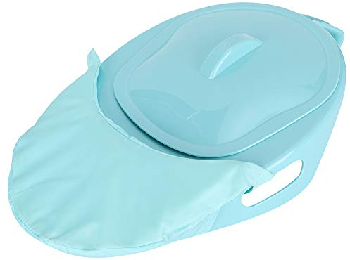 Kunststoff-Toilettenschüssel, dicke stabile Passform für die Haut Bettpfanne Sitzbettpfanne, gesünder Einfach zu reinigen für ältere Patienten bettlägerig gelähmte ältere Patienten