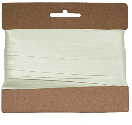 20m Schrägband Satin ca.15mm gefalzt Kantenband Einfassband große Farbwahl