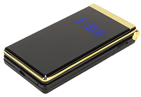 Telefono a Conchiglia per Anziani, Telefono Cellulare con Pulsante Grande 2G con Schermo da 2,8 Pollici, Vivavoce, Funzione SOS, Carattere Grande, Torcia a LED e Altoparlanti Integrati, Doppio Slot SI