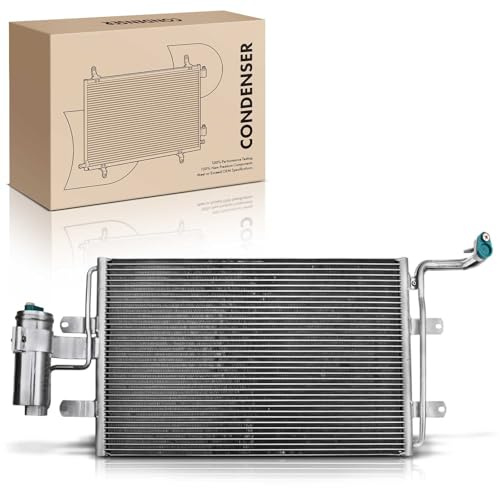 Frankberg Condensador de aire acondicionado compatible con A3 8L1 1996-2003 TT 8N3 8N9 1998-2006 Leon 1M1 1999-2006 O.c.t.a.v.i.a 1U2 1U5 1998-2010 B.o.r.a 1J2 1J6 1 998-2013 Replace# 1J0820413B