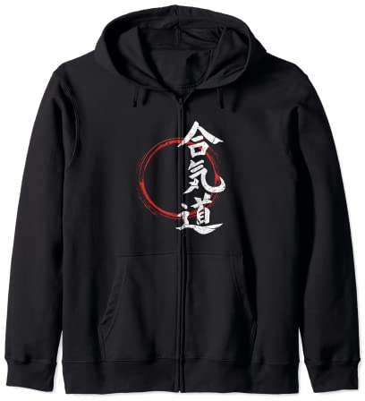 Symbole du Japon d'arts martiaux de l'Aïkido Sweat à Capuche