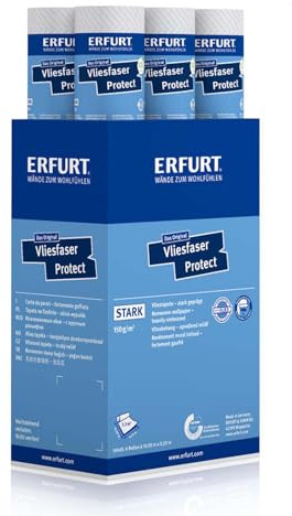 Erfurt Vliesfaser Protect 207 Vliestapete 10.05X0.53 Strukturtapete 6 Rollen 1004315