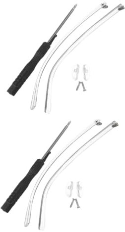 PartyKindom 2paare Ersatzbügel Für Brillen Universelle Brillenarm-halterungen Transparente Brillenbeine Zur Einfachen Montage Anpassbar Für Verschiedene Modelle Antirutsch-design
