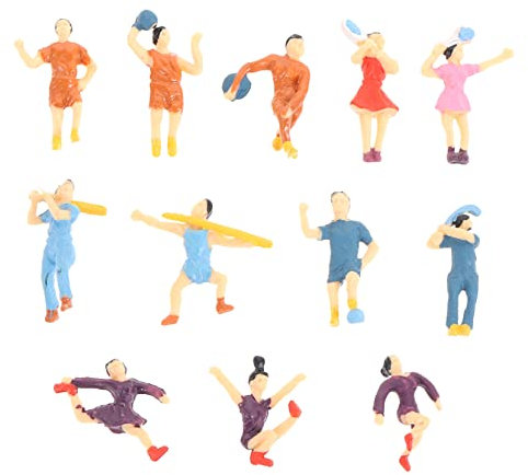 Operitacx 24 STK architektonische Modellfiguren Miniaturspielzeug menschliche Figuren Modelle Wohnkultur Mikro-Landschaftsfigur bemalte Figuren Bahn Zubehör Sandkasten schmücken Statue