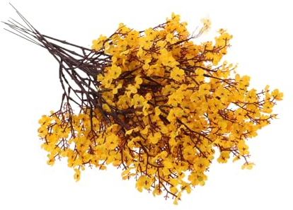 HOMOCONO 8stücke Künstliche Blumen Gypsophila Für Hochzeit Dekoration Blumenstrauß DIY Tischdeko Falsche Blumen Frische Farben Natürlicher
