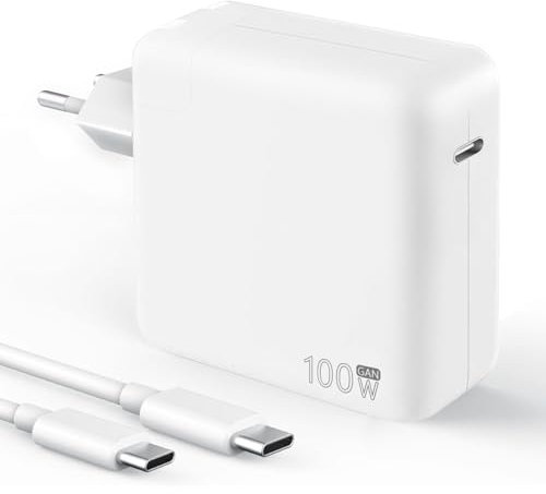 Mac Book Pro Ladegerät 100W GaN USB C Ladegerät für Mac Book Pro 13 14 15 16 Zoll 2024 2023 2022 2021 2020, M1 M2 M3 MacBook Air,iPad, Schnell Netzteil mit 2,5M Mac Ladekabel USB C