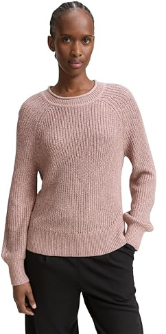Tom Tailor Pull pour Femme, 12120 - Mélange de Roses Antiques, S