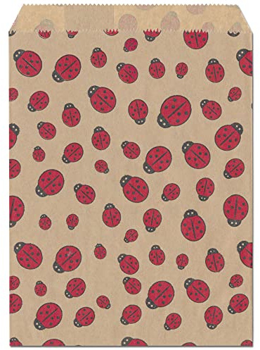 50 Stück bunte Papiertüten - 16,5 x 13 cm - Flachbeutel ohne Boden - Geschenktüten - Kindergeburtstag - Hochzeit - Weihnachten - Ostern