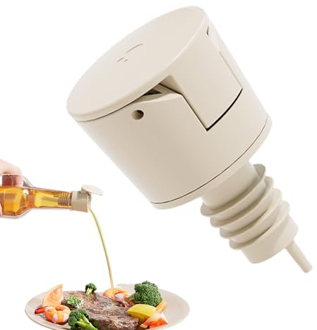 Siringa dispenser per olio d'oliva, tappo antigoccia per aceto in acciaio inox | Tappo per beccuccio multifunzione per liquori, topper portatile per salsa di vino per cucina, bar, ristorante
