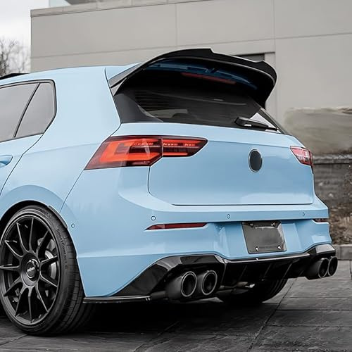 AutoStyle Dachspoiler (Spoiler Cap) passgenau | kompatibel mit Volkswagen Golf VIII HB 3/5-türer Clubsport/GTi R 2020- (ABS Glänzend Schwarz)