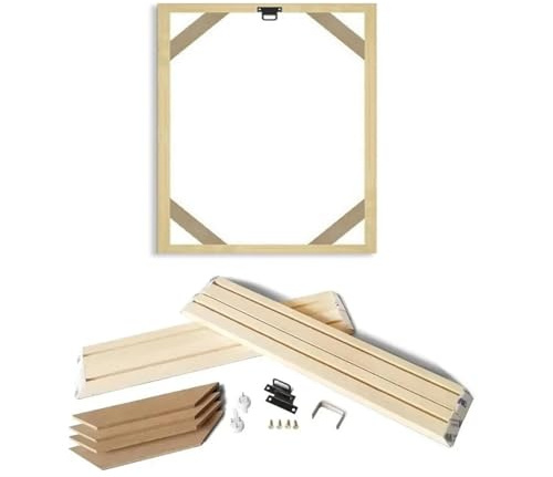 SITBXO Kit di cornici per Foto 45x65 cm Cornice in Legno for 50x70 cm Stampe su Tela Wall Art Kit Cornice for Pittura con Diamanti Foto e Poster Cornice da Parete in Legno Decorazioni for la casa