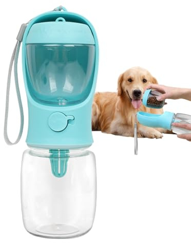Vaso para perros al aire libre, botella de agua portátil para caminar, dispensador de agua multifunción, diseño Easy Carry | camping, viajes, hogar, paseos al aire libre, senderismo, hidratación de
