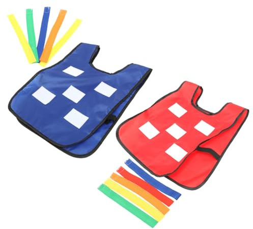 YARNOW 2 Sets Pull Tail Vests with 10 Belts, Outdoor Catch Tail Game for Boys, Interactive Sports Training Equipment for Preschool and Kindergarten Activities