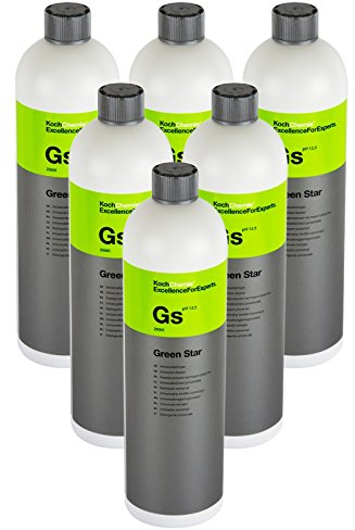 6x KOCH CHEMIE GS Green Star Universalreiniger Universal Reiniger Pflege 1 Liter