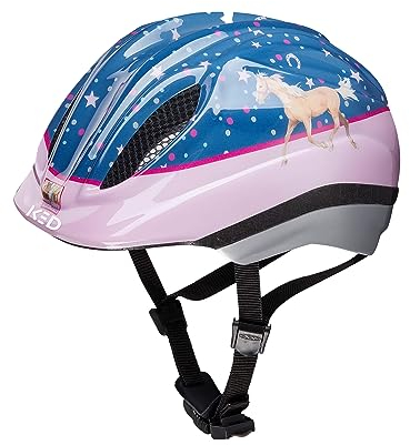 Meggy II Originals Kinder Fahrradhelm, Made in Germany, mit LED-Rücklicht, nur 220g, QUICKSAFE Verstellsystem und Insektenschutz