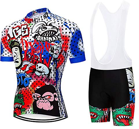 Moxilyn Cykelkläder Herr Cykeltröja Set 20D Gel Bib Shorts Mtb Sommar Cykelset