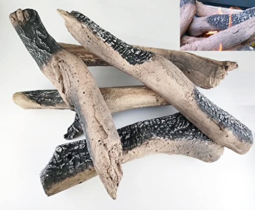 Extra Large Gas Fire Log Set – 5 Large, Highly Detailed Logs - For Gas Fires, Electric Fires And Fire Pits – Firebrand Direct