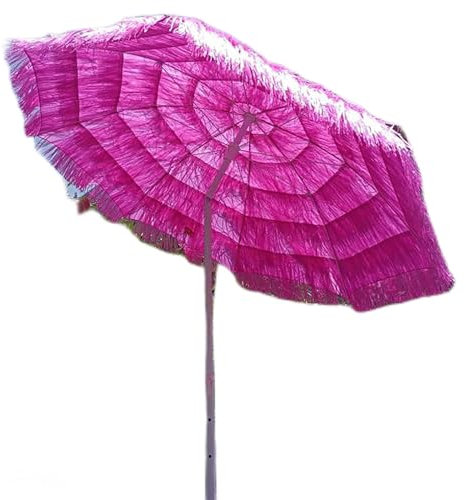 Yclty Hawaii Sonnenschirm, Runder Tilt Strandschirm Garden Pool Patio Sonnenschirm, Haben Sie Einen Schönen Tag Am Strand (1.8m5.9ft)