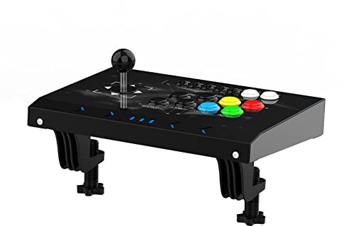 Arcade Fight Sticks with Octagonal Gate,Ultra-Moddable,Fighting Game Controller,Customize Buttons and Joystick, Suitable for PC,Raspberry Pi,PS3,Switch,NEO GEO Mini,Android by DOYO (Black)