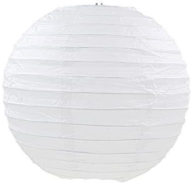 1 STÜCK 10-40 cm China Papierlaternen Festival Liefert Kinder Geburtstag Hochzeit Dekoration Dekor Geschenk Handwerk DIY Lampion Laterne-weiß, 20 cm (8 Zoll)