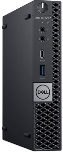 DELL Optiplex 5070 Micro MFF Desktop PC Intel i5-9500T, 16GB DDR4 New 512GB M.2 NVMe SSD, WiFi BT HDMI New KB & Mouse Windows 11 Pro (Renewed)