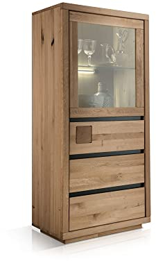 moebel-eins Caldera Highboard IV, Material Massivholz, Wildeiche geölt