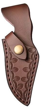 MiOYOOW Messerscheide Leder Messerhalter tragbare Messertasche mit Gürtelschlaufe für Bergtouren Camping Jagd