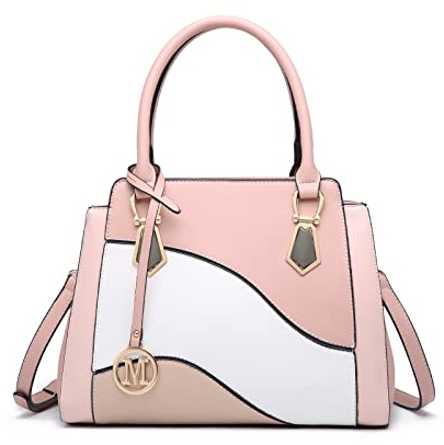 Miss Lulu Sac à Main pour Femme avec Mode Sacs à Epaule Satchel Combinaison de Couleurs
