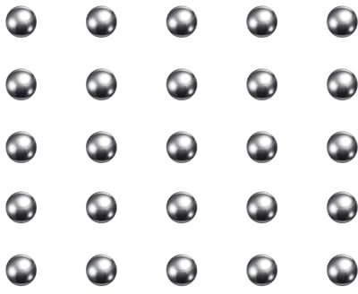 sourcing map 300Stk Präzisionskugeln 2.5mm Durchmesser G10 Chrome Stahl Kugel für Lager Silber