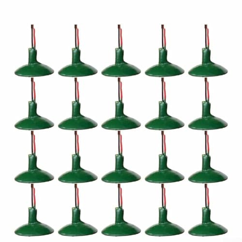 HEIBTENY 20 Stück Deckenleuchten Modelleisenbahn Lichter Lampen & Beleuchtung Für Modelleisenbahnen OO/HO Scale LED Wandleuchte Für Modellbahn Layout Miniaturszenen