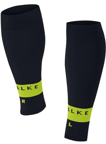 FALKE herr Kompressionsärmar RU Compression Tube M Tb funktionellt garn andas snabbtorkande 1 par, Blå Space Blue 6116 - Omkrets vader W4, CALF 4