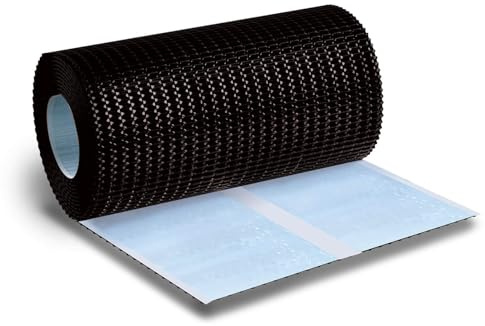HAUSA Kaminanschlussband 3D schwarz (RAL 9005) Wandanschlussband FLEXFORM 300mmx5m Dachabdichtung selbstklebend Anschlussband Kaminanschluss Kaminband Dach Wand Gaube Schornstein Butylband