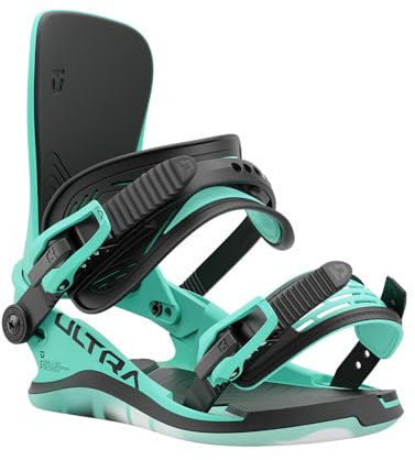 Union Ultra - Fijaciones para tabla de snowboard, talla M, US Wmn 6.5-8.5, color aguamarina